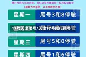 17号天津限号/天津17号限行尾号