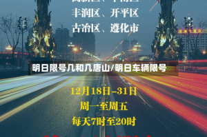 明日限号几和几唐山/明日车辆限号