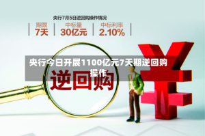央行今日开展1100亿元7天期逆回购操作