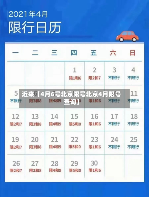 近来【4月6号北京限号北京4月限号查询】-第1张图片