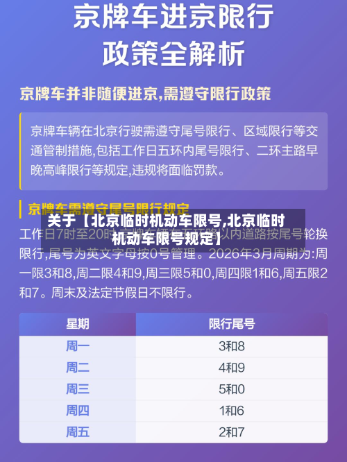 关于【北京临时机动车限号,北京临时机动车限号规定】-第2张图片