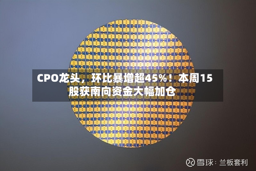 CPO龙头，环比暴增超45%！本周15股获南向资金大幅加仓-第1张图片