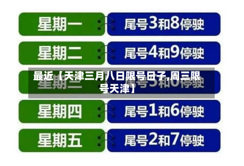最近【天津三月八日限号日子,周三限号天津】-第2张图片